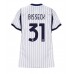 Inter Milan Yann Bisseck #31 Dámské Venkovní Dres 2026-27 Krátkým Rukávem Inter Milan Yann Bisseck #31 Dámské Venkovní Dres 2026-27 Krátkým Rukávem